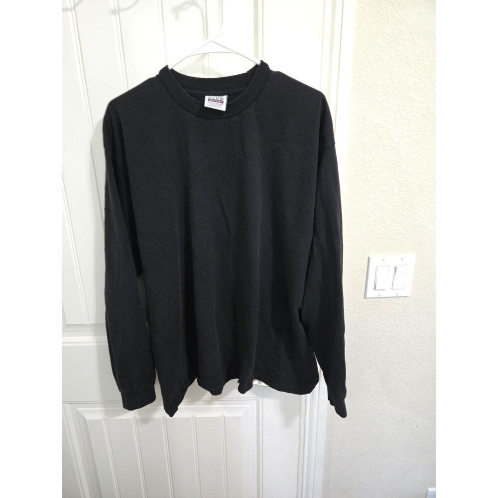 Pro Club Heavyweight Long Sleeve T-Shirt Men’s XL Black Made USA Fabric